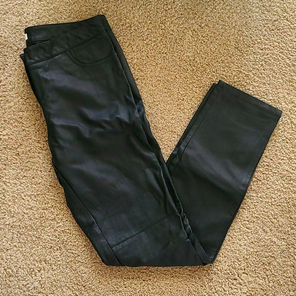 Size 4 New York & Co. Faux Leather Pants